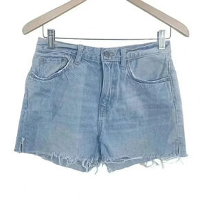 GAP Star Design Light Wash High Rise Denim Shorts Women's Size 27